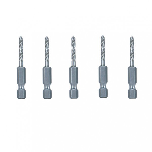 Makita B-39089 - 3.3mm 5 Piece 1/4” Hex Shank HSS Rivet Drill Bit Set